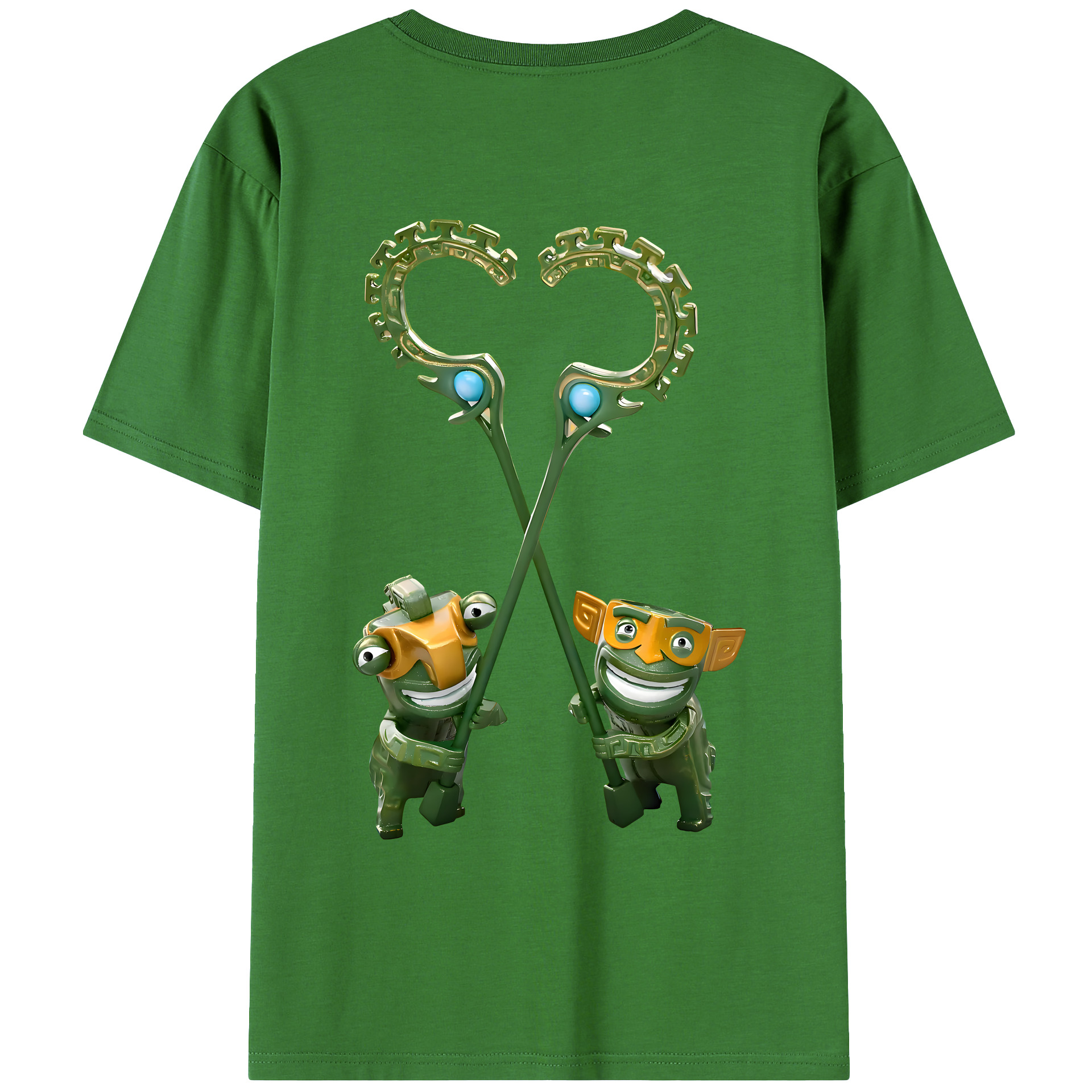 （画像用） Ne Zha 2 ナタ 魔童の大暴れ レディース半袖Tシャツ(バックプリント)